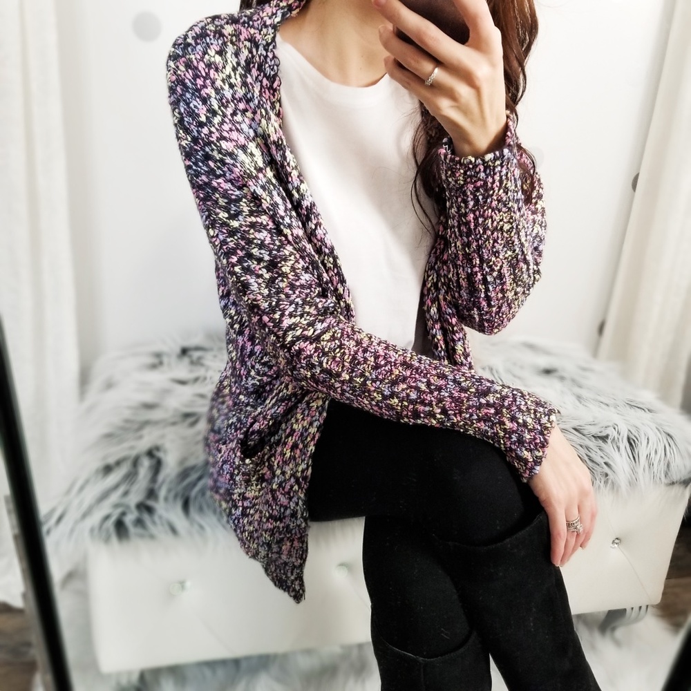 Last1️⃣Fun Dip Colorful Dolman Pocket Cardigan - Picture 6 of 12